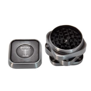 HONEYPUFF Cube estilo do metal Herb Grinder com Tabaco Container Spice Milerl Relva Acessórios Grinders Crusher máquina de fumar