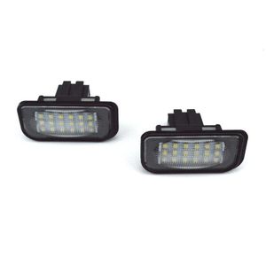 Luz de LED de placa de carro para acessórios de iluminação de carro W203 6500K 12V