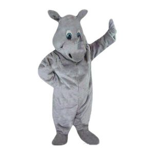 2020 brandneues, heißes Nashorn-Maskottchen-Kostüm für Erwachsene, Gr., kostenloser Versand