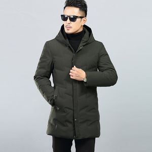 2019 large size Soft Fabric Winter Men's Jacket Thickening Casual Cotton Jackets Winter Mid-Long Parka Men Brand Clothing C18111201