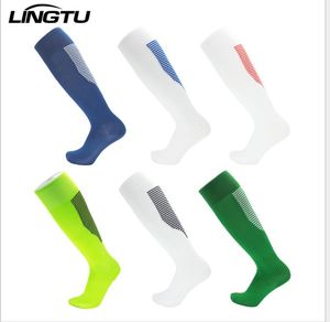 Football socks men and women spring and summer polyester cotton adult long tube over the knee breathable sweat sports socks