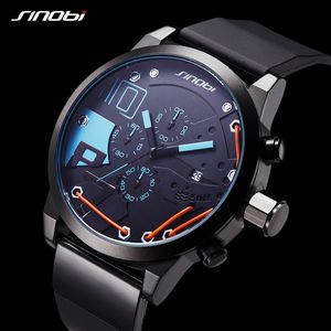 Sinobi Mäns Klockor Top Brand Luxury Men's Sports Watch Vattentät Mode Casual Quartz Watch Relogio Masculino Y19061905