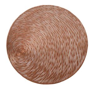 Round PVC Hollow Mesh Net Anti-Slip Pad Coaster Dining Table Heat Insulation Place Mat Decorations Heat-Resistant Washable Non Slip 38cm