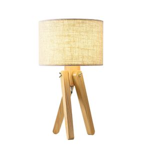 Nordic bedroom bedside table lamp living room solid wood study creative warm romantic home simple modern table lamps for bedroom