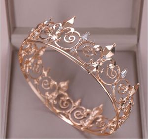 Europe and the United States full circle crown crown tiara bridal jewelry wedding headdress