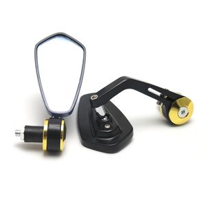 Freeshipping 1 Çift 7/8 22mm Gidon Dönebilen Elmas Şekli Motosiklet Bar End Dikiz Yan Ayna Modifiye Viraj Çubuk Evrensel Scooter