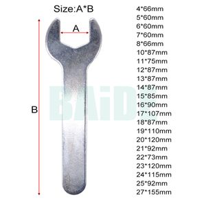 Flat Head Screw Single Open Ended Wrench Rotary Repair Tool Nut Spanner