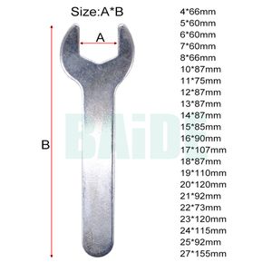 Flat Head Screw Single Opened Skiftnyckel Rotary Repair Tool Mutter Spanner