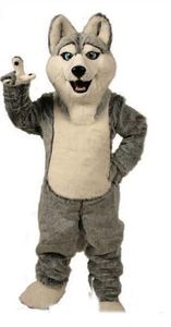 2019 Heißer Verkauf neue Wolf-Maskottchen-Kostüme Halloween-Hunde-Maskottchen-Charakter-Feiertagskopf-Fantasie-Partykostüm-Erwachsenengröße-Geburtstag