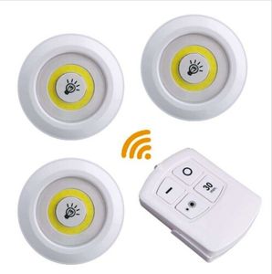 Wireless Sensor Lights Dimmable LED Under Cabinet Remote Control Battery Operated Closets Light for Wardrobe Bathroom