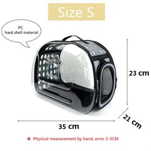 Designer Pet Accessories PC Material Transparent Cat Bag Breathable And Comfortable To Carry Store Cat Bag Aviation Cat Cage Pet S269q