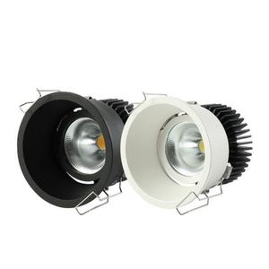 5W / 7W / 10W / 15W / 20W DIMMABLE LED DOWN LIGHT LAMP COB TOILK Spotlight AC85 ~ 265V Inbyggd lampa för kök Sovrum Heminredning Inomhusbelysning.