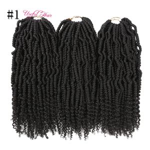 Bomb twist braiding hair PRE LOOP 14inch 75gram synthetic crochet braids hair extensions EASY INSTALL Low temperature flame retardant fiber