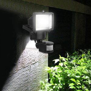 60 LED Güneş Lambaları PIR Hareket Sensörü Işık Su Geçirmez Dış Aydınlatma Bahçe Yard Peyzaj Güvenlik Acil Duvar Lambası