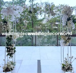Lattest sem flores flores artificiais casamento arco para decoração de parede de casamento decoração decor616