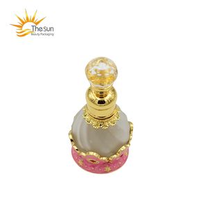 15ML خمر زجاجة عطر معدنية فارغة زجاج زجاجات الزجاج اليدوية اليد الحرفية حاوية النفط الحاويات