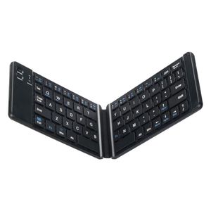 Foldable Bluetooth Keyboard, Ultra Slim Foldable BT Keyboard Rechargeable Pocket Sized Keyboard for All iOS Android Windows smart phone