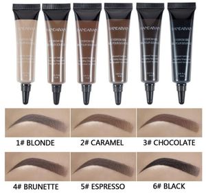 6 Colors EYEBROW GEL eye brow with brush waterproof dyed liquid eyebrows dye Enhancers free ship 48