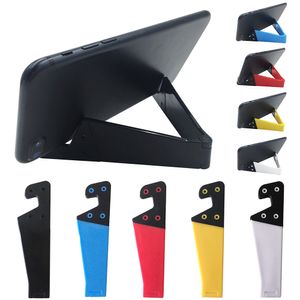 colorful Mini Foldable Multifunctional Phone Holder V Shape Design Stand for Iphone x 8 7 plus Cell phone Tablet PC ipad all Bracket Holders