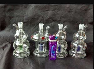 Accessori per bong in vetro con narghilè a più forme colorate ﾠ, pipe per fumatori in vetro colorato mini multi-colori Hand Pipes Best Spoon glas