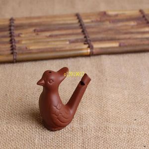 100pcs Creative Water Bird Whistle Clay Ceramic Glazed Peacock Birds Bathtime Musical Toys For Kids Home Decoration