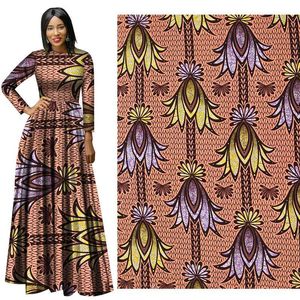 Mode afrikansk vaxutskrift Ny mjuk bomullstyg Fyrabladsklöver kläder Tyg Ankara African Batik Fabric