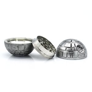 Smoking Tobacco Grinders Death star 2inches 3 Layers PokeBall Round 100% Aluminium Grinder