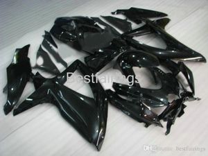 All black OEM fairing kit for SUZUKI GSXR600 GSXR750 2008 2009 2010 fairings GSXR 600 750 08 09 10 Injection molding NS25