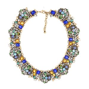 Fashion- fashion necklace collar Necklaces & Pendants trendy acrylic pendant Twisted Singapore Chain choker statement necklace