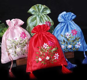 Saco de doces feito à mão com fita bordada/sacos de ovo de doces/sacos de guloseimas Sacos de organza Sacos de joias Bolsas de presente Bolsas de joias 441