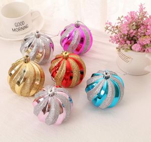 Christmas ball Christmas decorations hand-painted high-end color ball thread painted ball Christmas tree decoration pendant plating