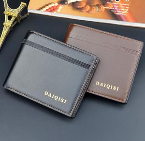 3pcs 2020 Yong Mens High Quality Leather Wallet Pockets Card open Clutch Cente Bifold Purse Vintage simple short purse