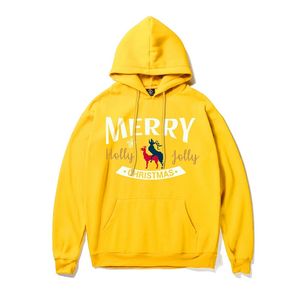 Fashion-merry christmas letters mens designer hoodie winter thick lovers luxury hoodies women deer sweartshirt men streetwear