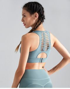 Wirusowe biustonosze Damskie biustonosze Damskie Sport Bra High Impact Mesh Eyelet Racerback Bieganie Workout Joga Crop Top