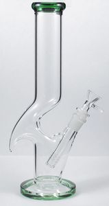 12 inch straight tube base Glass water pipes smoking bong for dry herb wholesale zong