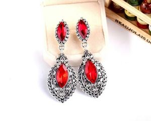 Wholesale-l earring Ancient silver diamonds dangle earrings Luxury evening dress wedding women jewelry free shipping