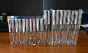 Commercio all'ingrosso MINI 5 ML/10 ml metallo Alluminio Profumo di Vetro Vuoto Bottiglia Riutilizzabile Spray Profumo Atomizzatori Bottiglie 1 pz