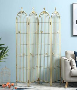 Mobile folding screen Living Room Furniture European ins small family partition bedroom shelter Nordic style screens