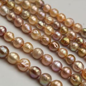 Mixed Color Real Freshwater Baroque Pearl Beads Strand - 10mm Baroque Pearl Loose Beads for Jewelry Making