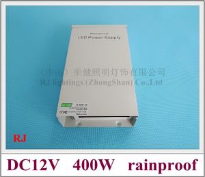 odporna na warunki odporne na deszczowe przełączanie diody LED zasilacza LED przełącznika przełącznika Transformator 400 W AC110V/AC220V wyjście DC12V
