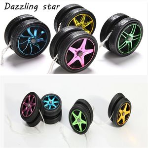 New Plastic Wheels YoYo Ball Child Clutch Mechanism Yo-Yo Luminous Toy For Kids Party/Entertainment 10 Pcs Wholesale