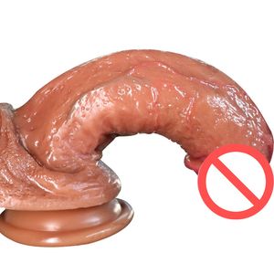 Multi Size Super Realistic Dildo Soft Liquid Silicone Big Penis With Suction Cup Female Masturbation Adult Sex Toys For Women