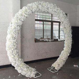 Sztuczny Jedwabny Kwiat 10 SZTUK 50 CM Wedding Road Lead Hortensja Peonia Rose Flower Arch Square Pavilion Corners Decor Flores