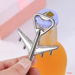 Retro Airplane Beer Bottle Opener Aircraft Keychain Metal Plane Shape Opener Keyring Wedding Gift Party Favors Kitchen Tool DBC BH2630