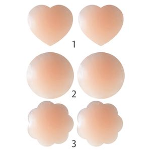 3 Styles Women Reusable Invisible Adhesive Silicone Breast Chest Sticker Nipple Cover Bra Pasties Pad Petal Mat Stickers Accessories M599