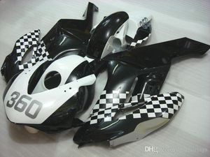 Melhor Qualidade Injeção Fairings para Honda CBR1000RR 2004 2005 Black White Fairing Kit CBR 1000 RR 04 05 xx65