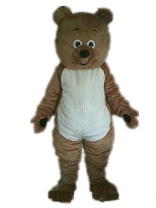 2019 Discount-Fabrikverkauf: Ein Braunbär-Maskottchenkostüm mit kleinen Augen für Erwachsene zum Tragen auf einer Party