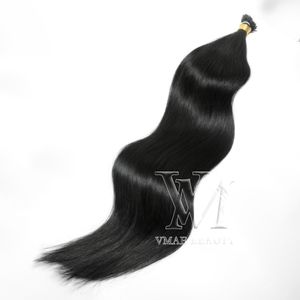 Vmae Brazilian I Tip Remy Human Hair Extensions 0.5g Strand 50g Natural Brown Blonde Straight Keratin Fusion Pre Bonded