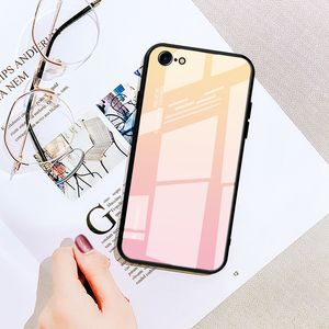 Gradient Tempered Glass Cell Phone Cases For iPhone XS Max XR X Colorful Mobile Phones Cover Protective Shell 6s 7 8 Plus