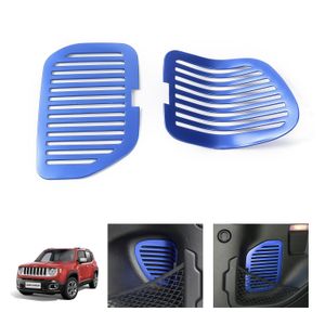 Copertura decorativa porta aria sinistra destra bagagliaio auto in lega di alluminio per Jeep Renegade 2016+ accessori interni